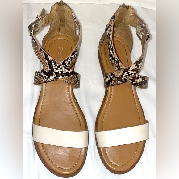 Esprit Women’s Delaney Snakeskin Zipper Sandal Shoe Size 8 - Picture 5 of 7